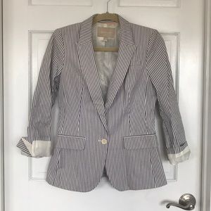 Banana Republic Seersucker Blazer Sz4
